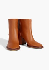 Chloé - Edith pebbled-leather ankle boots - Brown - EU 36