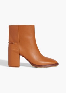 Chloé - Edith pebbled-leather ankle boots - Brown - EU 36