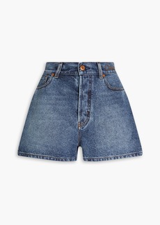 Chloé - Embroidered denim shorts - Blue - FR 34