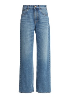 Chloé - Flared Boyfriend Jeans - Medium Wash - 27 - Moda Operandi