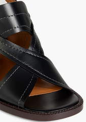 Chloé - Gaile leather slingback sandals - Black - EU 37