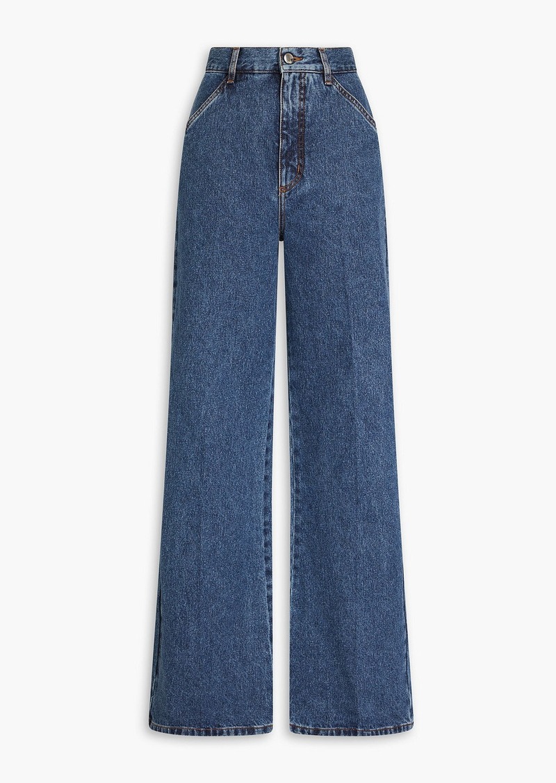 Chloé - High-rise wide-leg jeans - Blue - FR 38