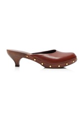 Chloé - Judith Leather Clogs - Brown - IT 39 - Moda Operandi