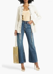 Chloé - Lace-up silk-blend jacket - White - FR 34