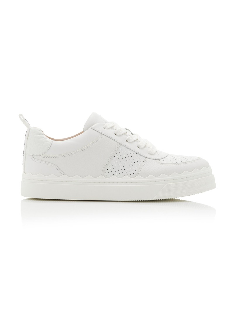 Chloé - Lauren Leather Sneakers - White - IT 41 - Moda Operandi