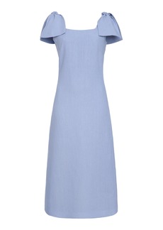 Chloé - Linen Canvas Maxi Dress - Blue - FR 36 - Moda Operandi