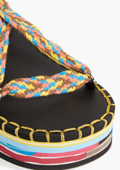 Chloé - Lou braided cord platform sandals - Multicolor - EU 40