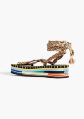 Chloé - Lou braided cord platform sandals - Multicolor - EU 41