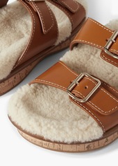Chloé - Marah shearling sandals - Brown - EU 37