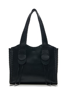 Chloé - Mony Leather Tote Bag - Black - OS - Moda Operandi
