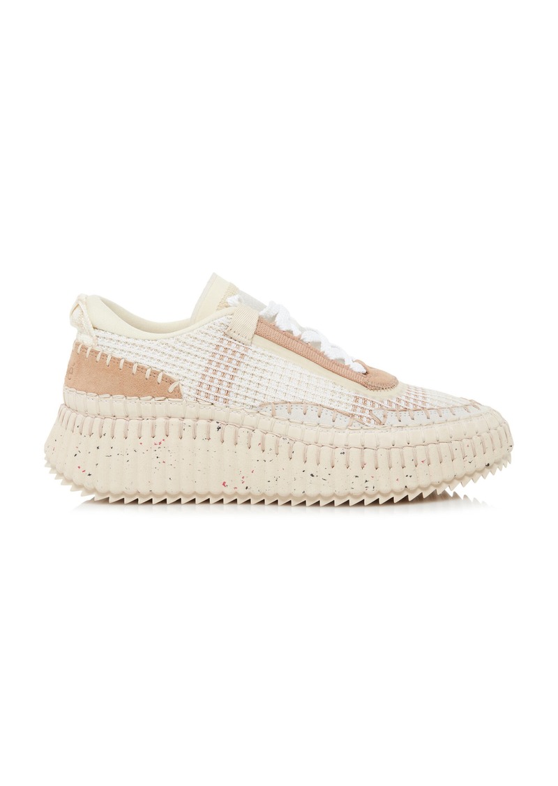 Chloé - Nama Mesh Platform Sneakers - Neutral - IT 38 - Moda Operandi