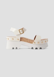 Chloé - Owena leather platform sandals - White - EU 40