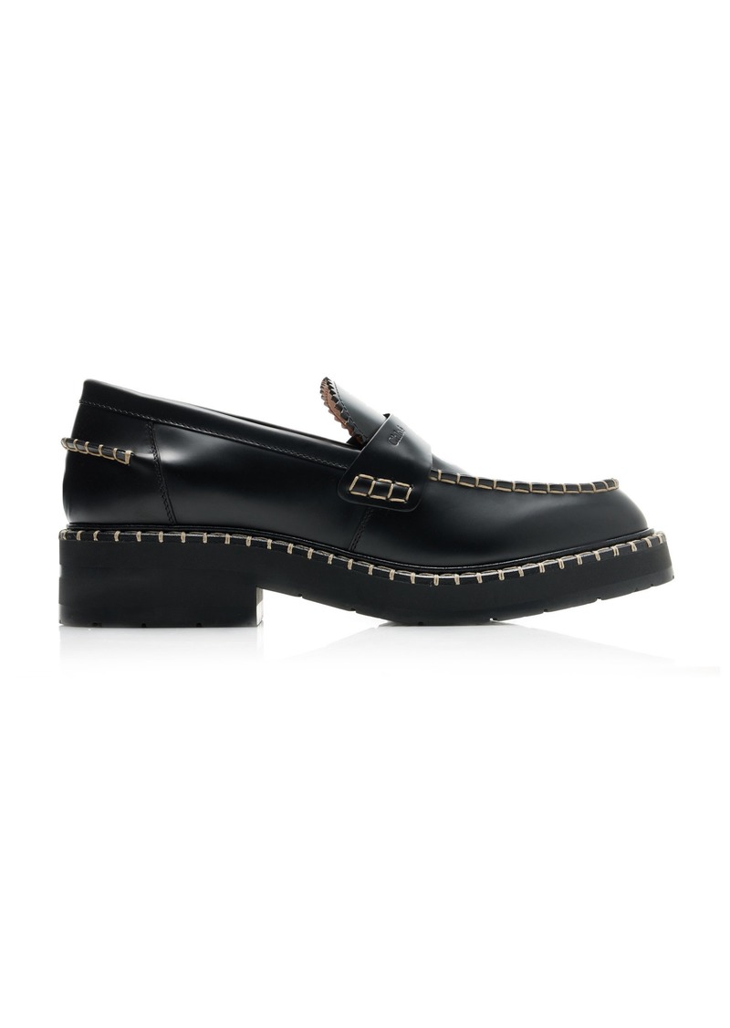 Chloé - Noua Leather Loafers - Black - IT 37 - Moda Operandi