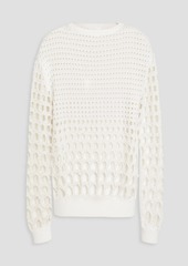 Chloé - Open-knit silk sweater - White - XS