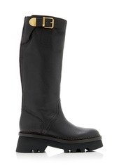 Chloé - Owena Leather Knee Boots - Brown - IT 40.5 - Moda Operandi