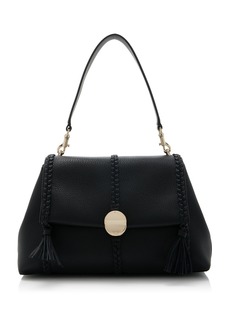 Chloé - Penelope Medium Leather Hobo Bag - Black - OS - Moda Operandi