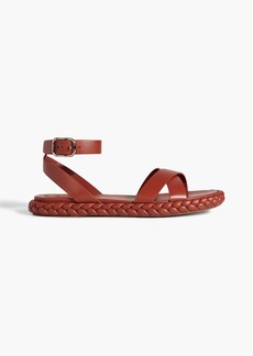 Chloé - Pip braided leather sandals - Red - EU 41