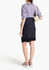 Chloé - Pleated pinstriped wool skirt - Blue - FR 34