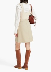 Chloé - Pleated twill mini skirt - Neutral - FR 36
