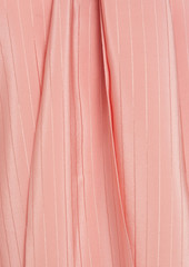 Chloé - Pussy-bow striped silk-satin jacquard blouse - Pink - FR 34