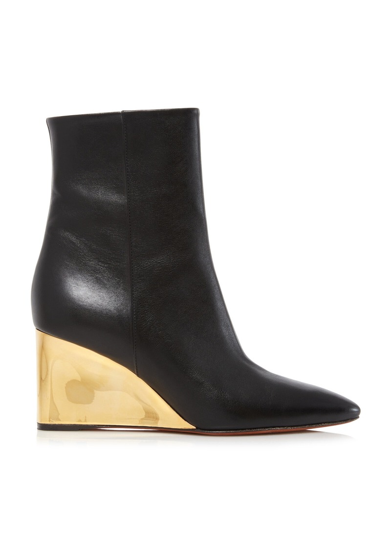 Chloé - Rebecca Leather Boots - Black - IT 41 - Moda Operandi