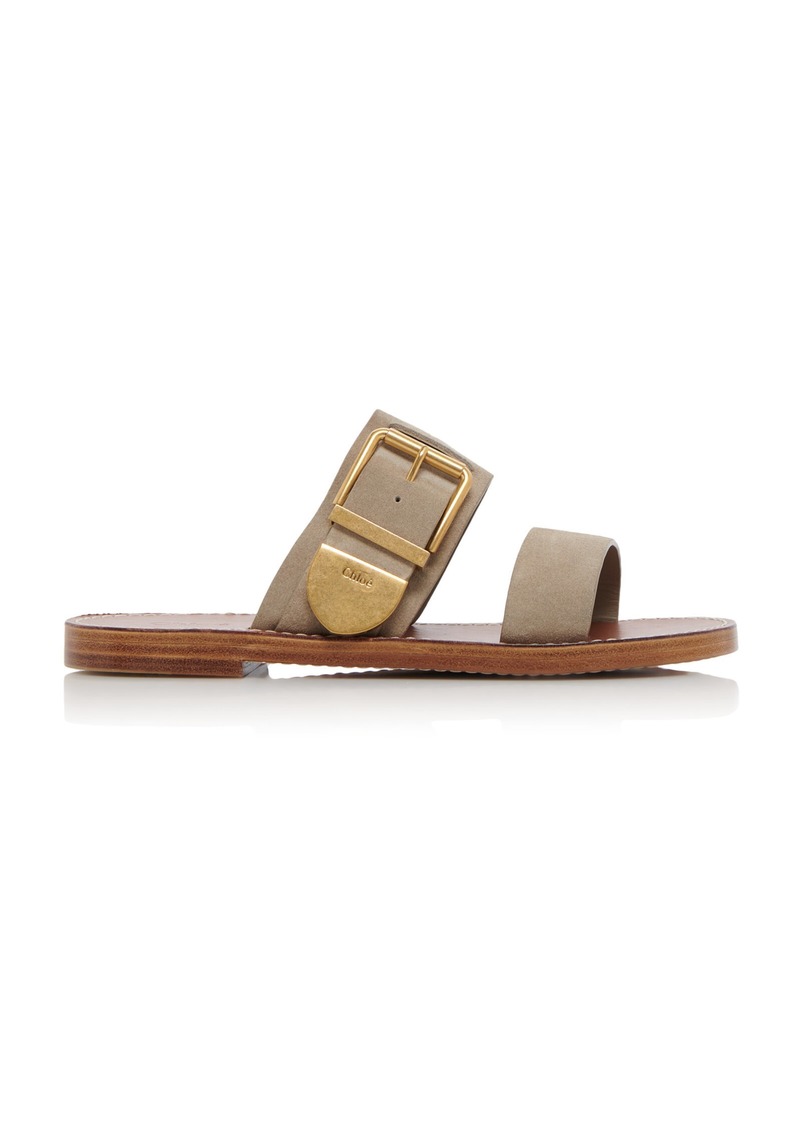 Chloé - Rebecca Leather Sandals - Neutral - IT 37 - Moda Operandi