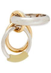 Chloé - Reese burnished gold and silver-tone ring - Metallic - 52 mm