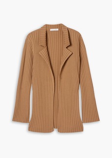 Chloé - Ribbed wool and cashmere-blend cardigan - Brown - M