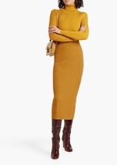 Chloé - Ribbed wool and cashmere-blend midi skirt - Yellow - XS