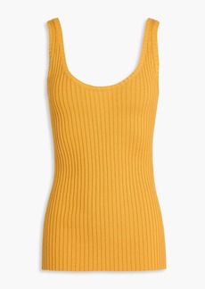 Chloé - Ribbed wool and cashmere-blend tank - Yellow - M