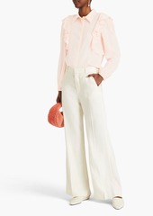 Chloé - Ruffled silk crepe de chine blouse - Pink - FR 46
