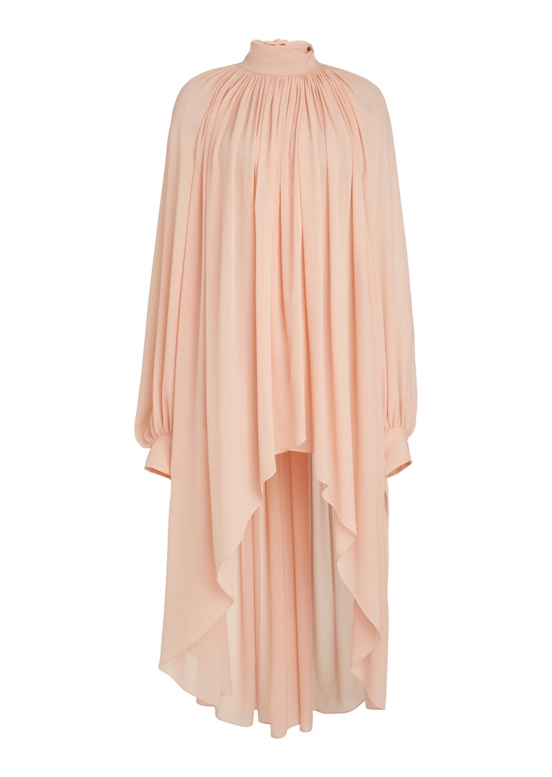 Chloé - Silk-Georgette Mini Tunic Dress - Pink - FR 40 - Moda Operandi