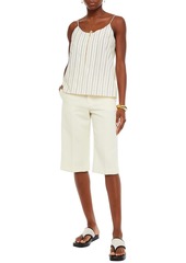 Chloé - Striped cotton-poplin tank - White - FR 36