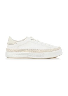 Chloé - Telma Leather Sneakers - White - IT 39 - Moda Operandi