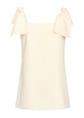 Chloé - Tie-Detailed Linen-Canvas Tank Top - Ivory - FR 36 - Moda Operandi