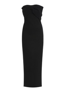 Chloé - Twisted Knit Silk-Blend Midi Dress - Black - XS - Moda Operandi