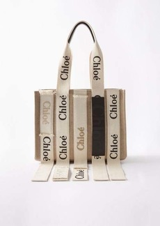 Chloé - Woody Multi-strap Canvas Tote Bag - Womens - Beige