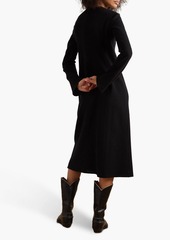 Chloé - Wool and cashmere-blend midi dress - Black - FR 42