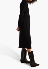 Chloé - Wool and cashmere-blend midi dress - Black - FR 42