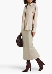 Chloé - Wool and cashmere-blend shirt - Neutral - FR 38