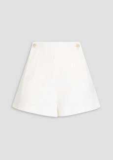 Chloé - Wool and linen-blend shorts - White - FR 42