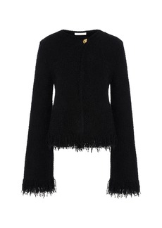 Chloé - Wool-Blend Tweed Jacket - Black - S - Moda Operandi