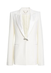 Chloé - Wool Crepe Blazer - Ivory - FR 40 - Moda Operandi