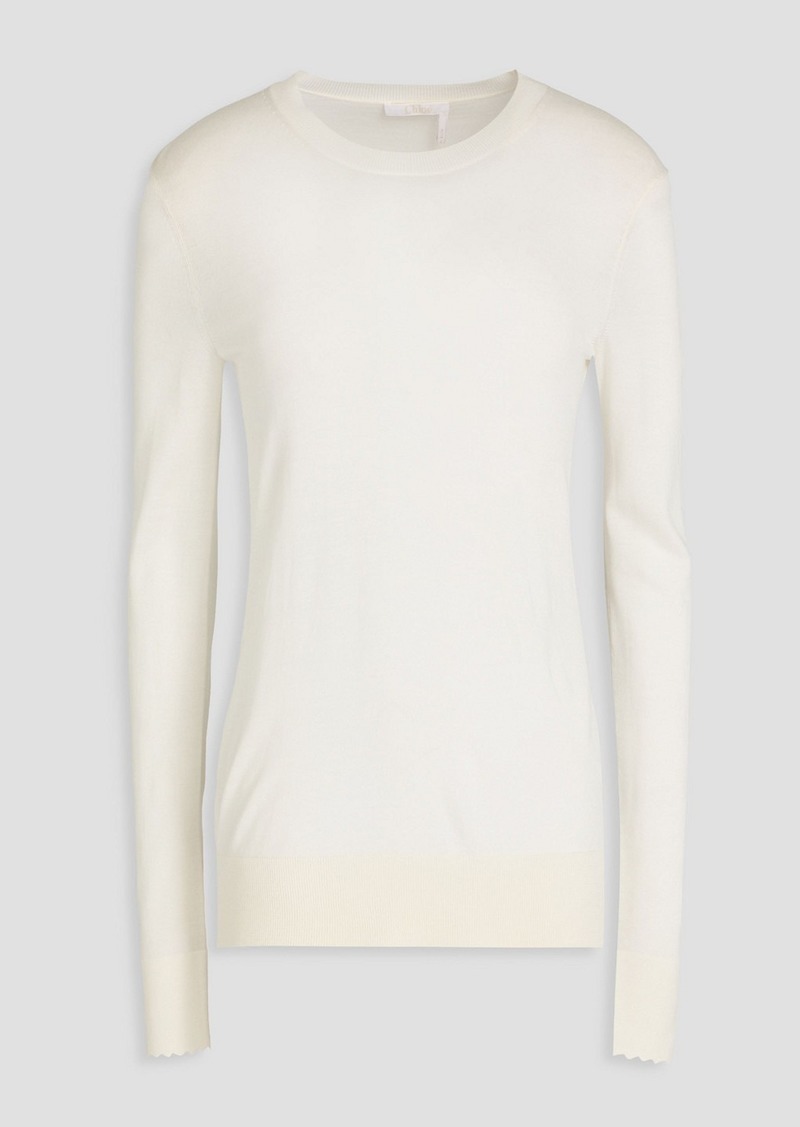 Chloé - Wool sweater - White - XL