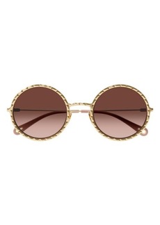 Chloé 53mm Gradient Round Sunglasses
