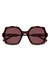 Chloé 53mm Square Sunglasses