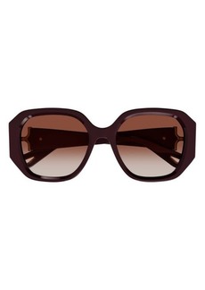 Chloé 56mm Square Sunglasses