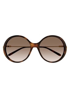Chloé 58mm Gradient Round Sunglasses