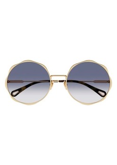 Chloé 59mm Round Sunglasses