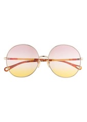 Chloé 61mm Gradient Round Sunglasses